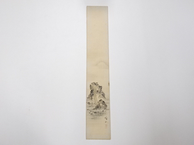 JAPANESE ART / TANZAKU / HAND PAINTED SCENERY